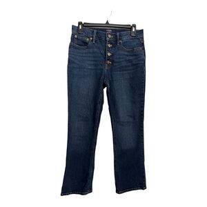 J. Crew Mid Rise Flare Crop Jeans Blue 27